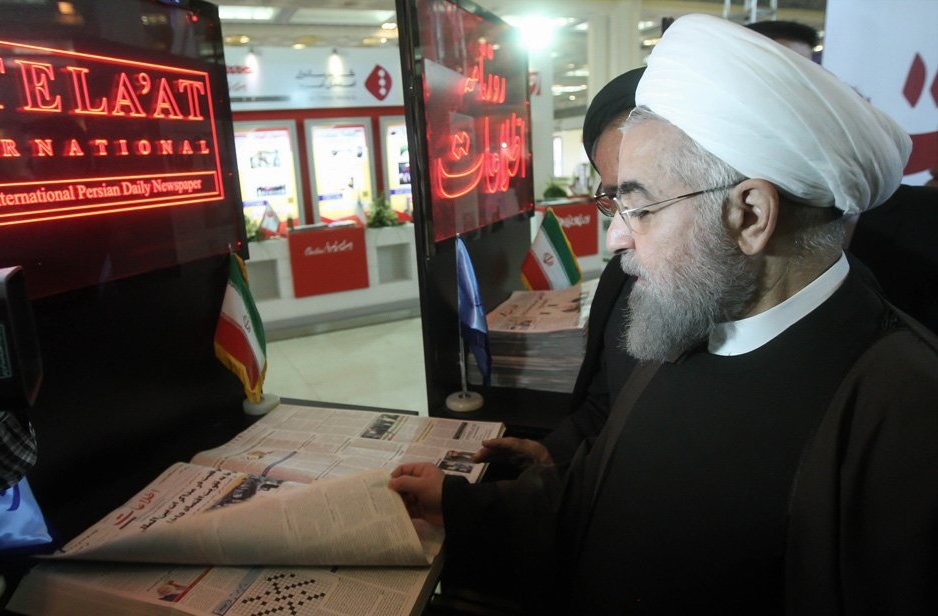 بازدید خاص روحانی از نمایشگاه مطبوعات