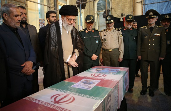 حضور مقامات عالی نظام در مراسم شهید حججی