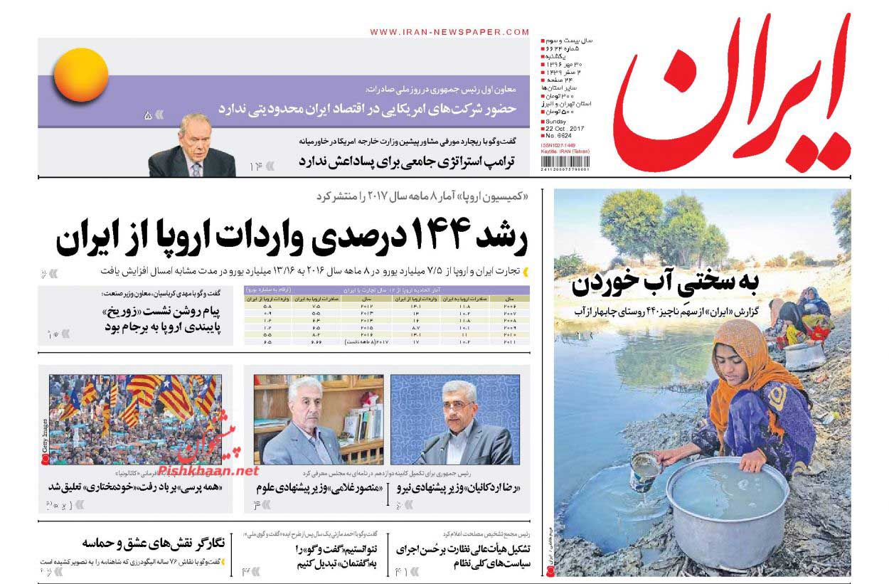 رشد 144 درصدی واردات اروپا از ایران