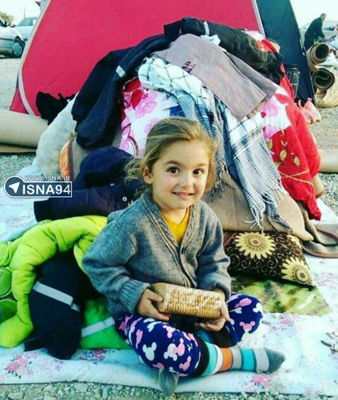 لبخند زیبا و امیدبخش دختر کوچک کرمانشاهی/عکس