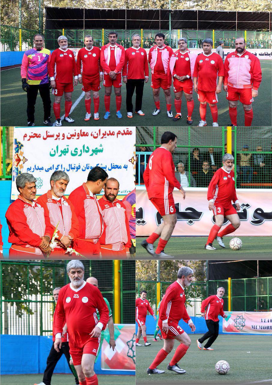 وقتی مطهری و پزشکیان فوتبالیست می‌شوند/عکس