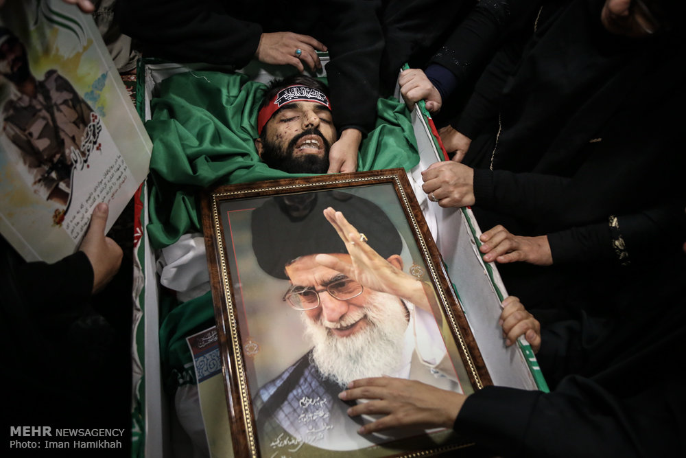 مراسم وداع با پیکر مطهر شهید مدافع حرم "محمد عبداللهی"