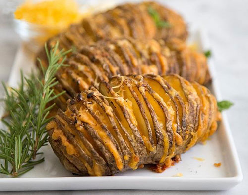 طرز تهیه سیب زمینی آکاردئونی