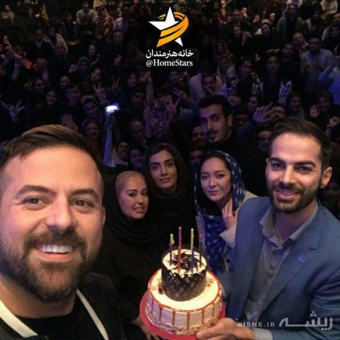 وقتی نیکی کریمی، "هومن سیدی" را غافلگیر می‌کند/عکس