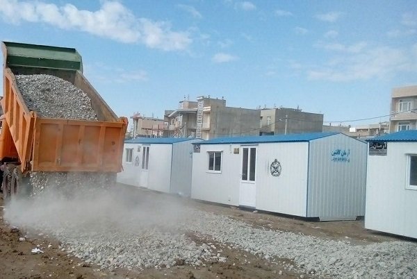 ارسال اولین محموله کانکس های خریداری شده اهدایی کارمندان شهرداری