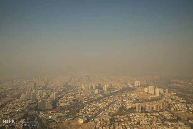 ادامه آلودگی هوا در تهران