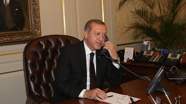 گفت‌وگوی تلفنی اردوغان با رهبران جمهوری آذربایجان، قزاقستان و لبنان