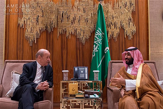 دیدار وزیرامورخارجه فرانسه با مقامات عربستان