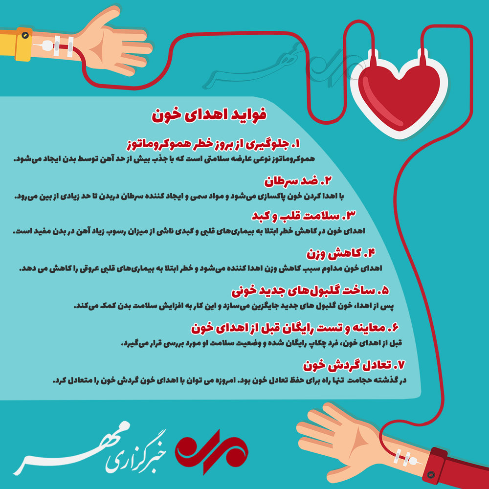 فواید اهدای خون برای بدن انسان