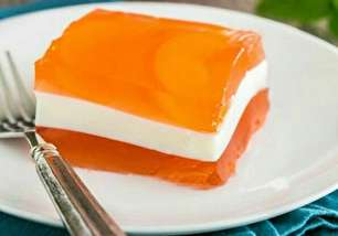 طرز تهیه ژله خامه ای هلویی