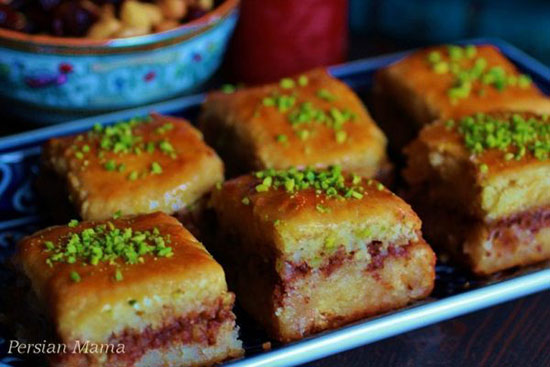 طرز تهیه کیک باقلوا، تصویری و مرحله به مرحله