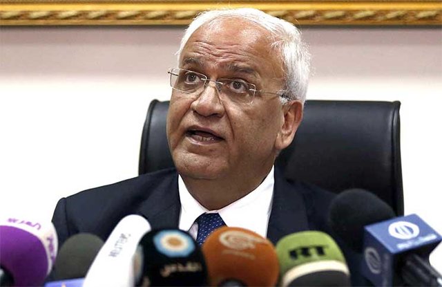 عریقات: نهادهای بین المللی مالی تشکیلات خودگردان فلسطین را تحریم کرده‌اند