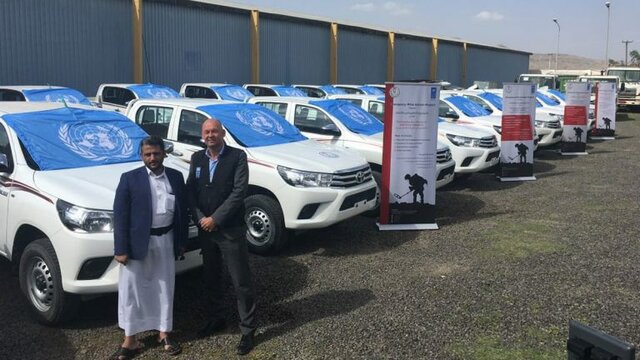 تحویل ۲۰ خودرو توسط سازمان ملل به انصارالله، دولت مستعفی یمن را عصبانی کرد