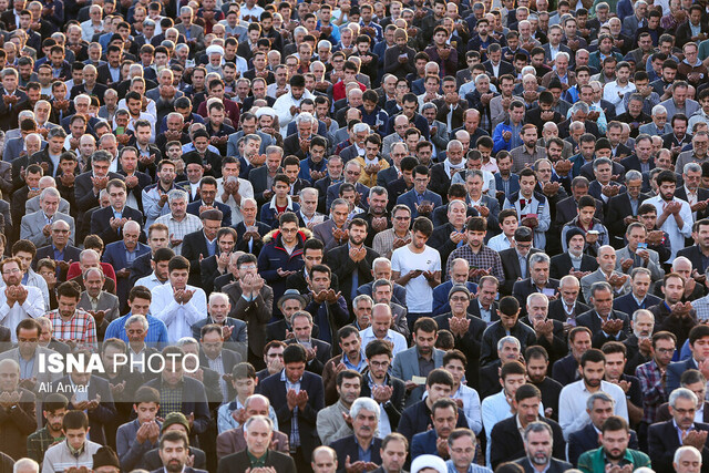 برگزاری نماز عید فطر در شهرهای مختلف ایران