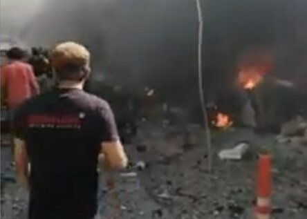 انفجار کامیون بمب‌گذاری شده در حومه حلب