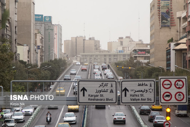کاهش کیفیت هوای پایتخت در برخی ساعات