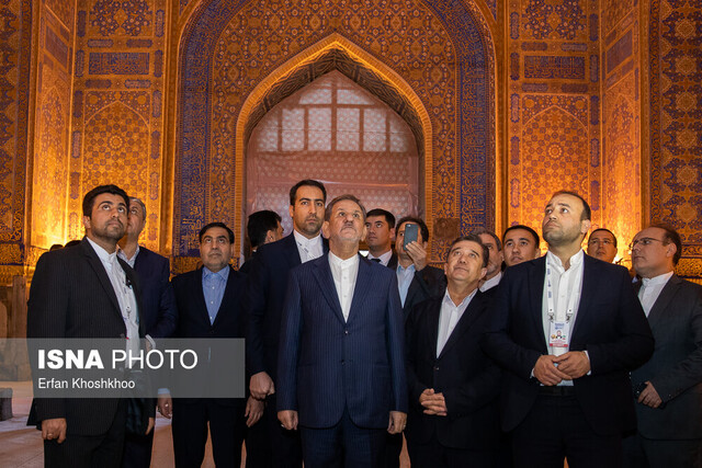 بازدید معاون اول رییس جمهوری از بناهای تاریخی شهر سمرقند