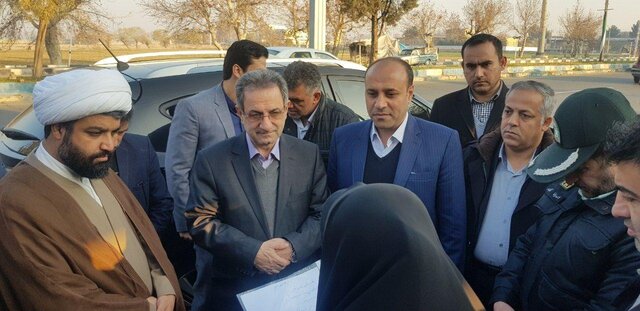 استاندار تهران‌ وارد پیشوا شد