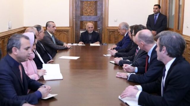 آتش‌بس محور گفت‌وگوی خلیل‌زاد با رهبران افغانستان در کابل