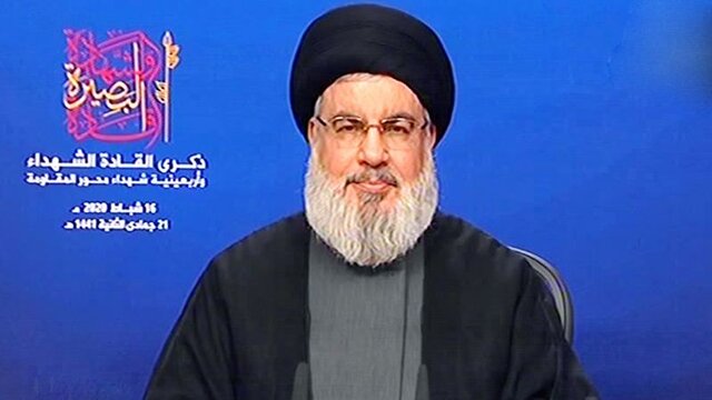 نصرالله:باید وارد مرحله مقاومت مردمی و فراگیر علیه آمریکا شویم/آماده فداکاری بخاطر لبنان هستیم