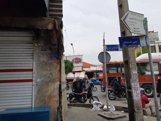 سقف بازار امین السلطان تهران برای دومین بار فروریخت +فیلم