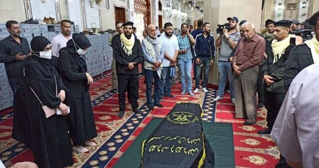 پیکر رمضان عبدالله در اردوگاه یرموک سوریه به خاک سپرده شد