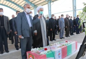 تشییع پیکر شهید «داود شاهمرادی» در زنجان