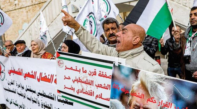جنبش فتح خواهان برگزاری تظاهرات علیه معامله قرن شد