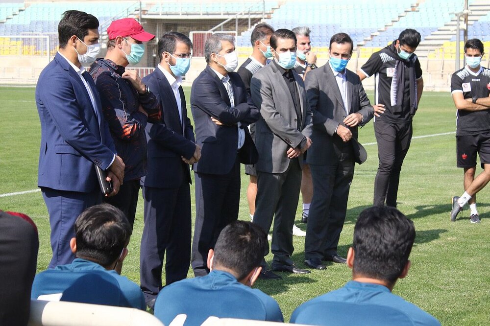 دیدار سمیعی با اعضای تیم پرسپولیس
