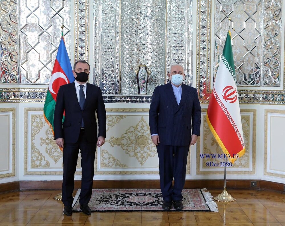 گزارش توییتری ظریف از محورهای رایزنی اخیرش با وزیر امور خارجه آذربایجان