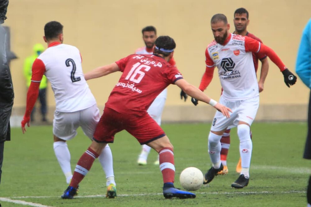 توقف پرسپولیس برابر نساجی/ شاگردان گل‌محمدی در زمین آبی نتوانستند برنده باشند