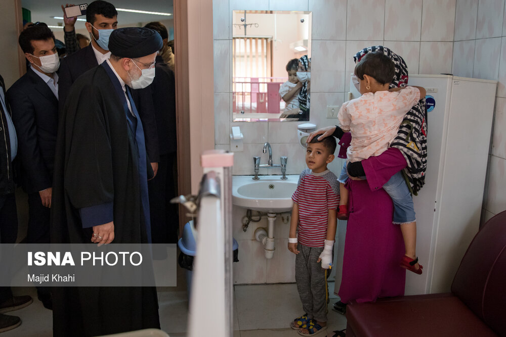 بازدید رئیسی از دانشگاه علوم پزشکی ایران و بیمارستان میلاد