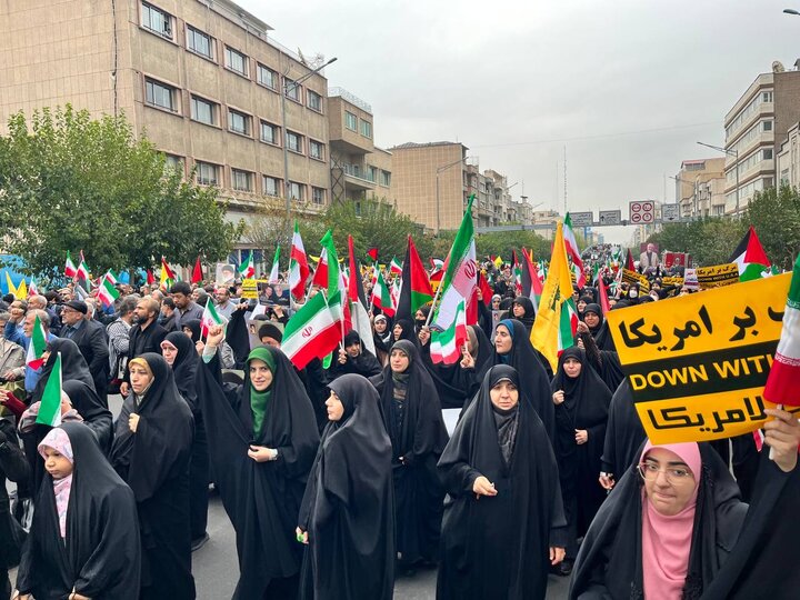 راهپیمایی ملت ایران در حمایت از مردم فلسطین آغاز شد