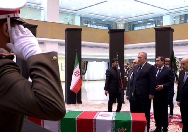 ادای احترام مقامات کشورها به رئیس جمهور شهید و همراهان