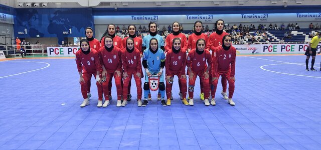 توقف زنان فوتسال ایران برابر ژاپن