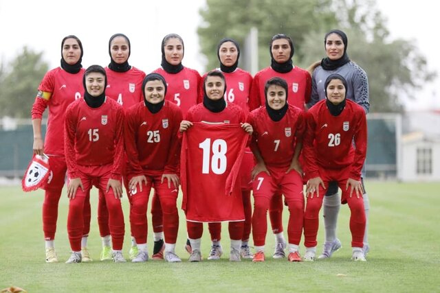 برد ۷ گله تیم ملی فوتبال زنان ایران مقابل عراق